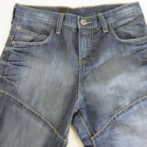 Here + There Pants - C & A Here There 16 Girls Denim Jean Bermuda Shorts Dark Blue Green Lining